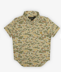 Youth Burk Short Sleeve Button Up Cripple Creek Camo