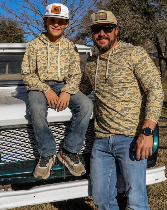 Youth Long Hollow Performance Hoodie Cripple Creek Camo