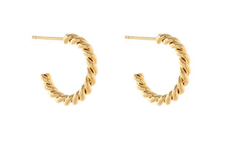 18MM Twisted Hoops