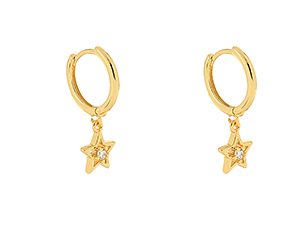 Star Dangling Hoops