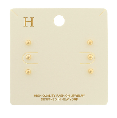 Metal Ball Studs Set