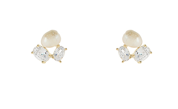 Fresh Water Pearl Cluster Stud Earrings