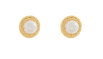 Pearl Dome Shape Stud Earring