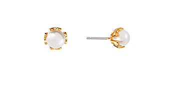 Decorated Pearl Studs