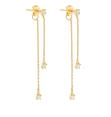 Linear Front Back Earrings