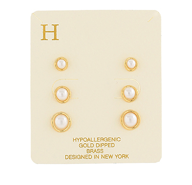 Pearl 3 Stud Set