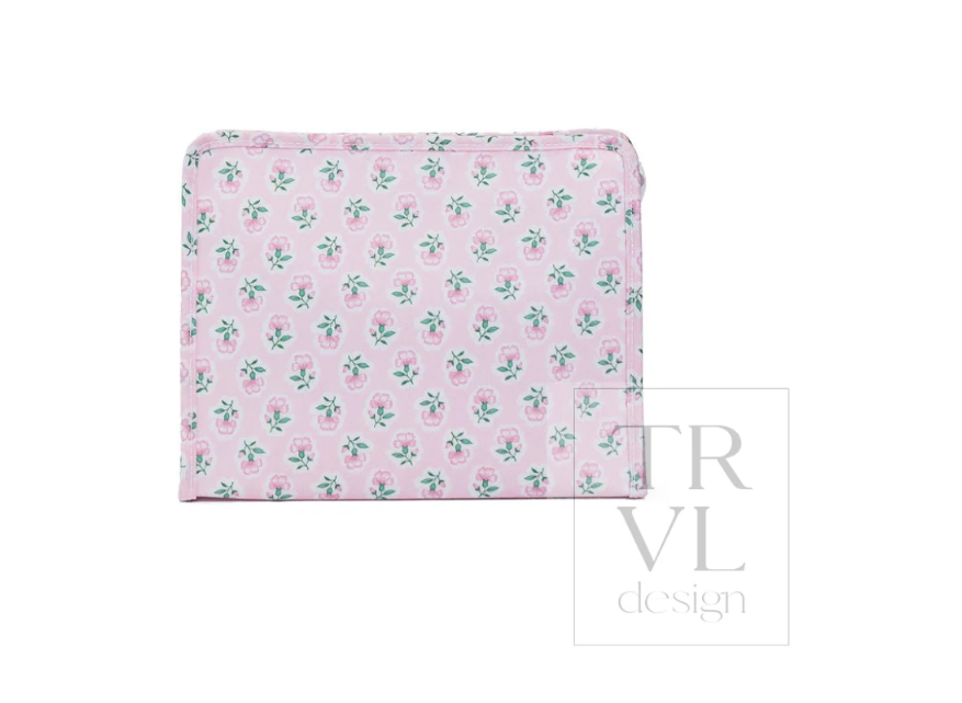 Roadie Large Zip Pouch Petite Fleur Pink