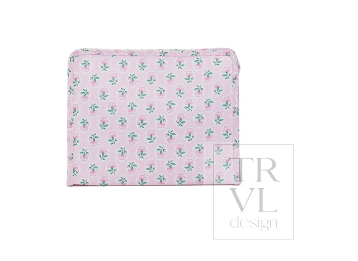 Roadie Large Zip Pouch Petite Fleur Pink