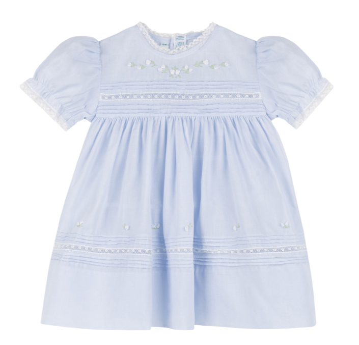 Floral Bullions Blue Dress