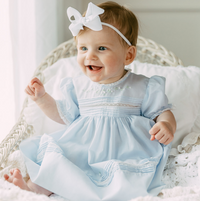 Floral Bullions Blue Dress