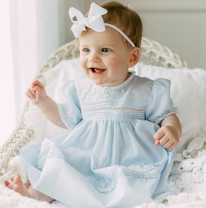 Floral Bullions Blue Dress