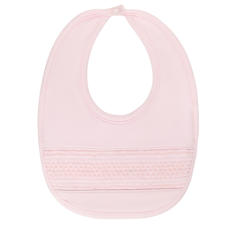 Baby Girls Smocked Bullion Bib Pink