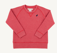 Cassidy Comfy Crewneck Heathered Richmond Red