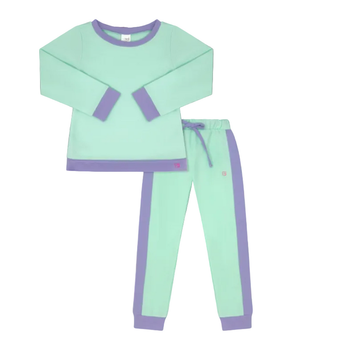 Selena Jogger Set Cool Mint Lollipop Lavender