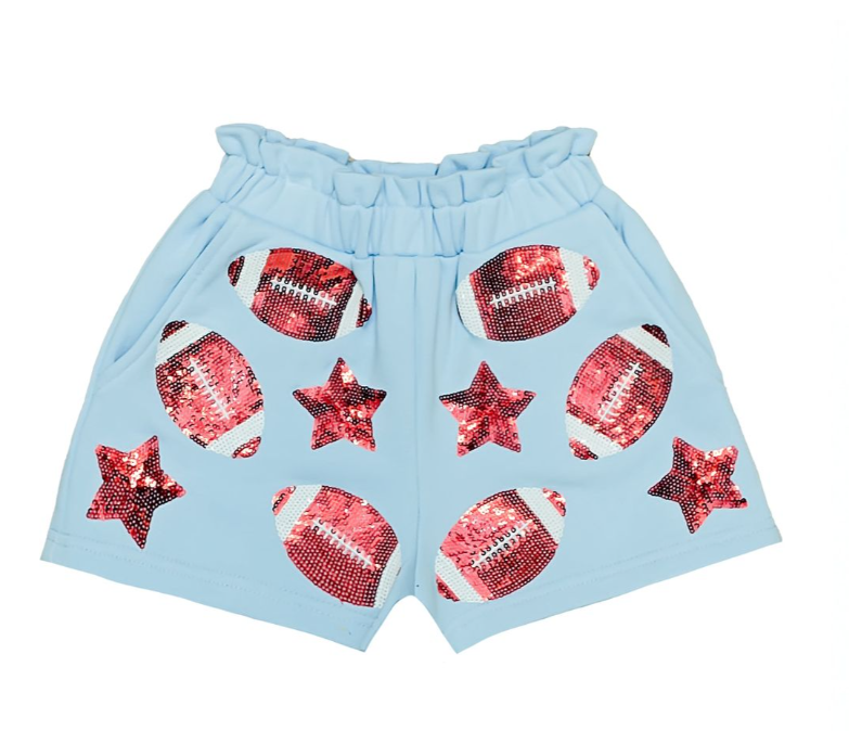 Blue/Red Football Shorts