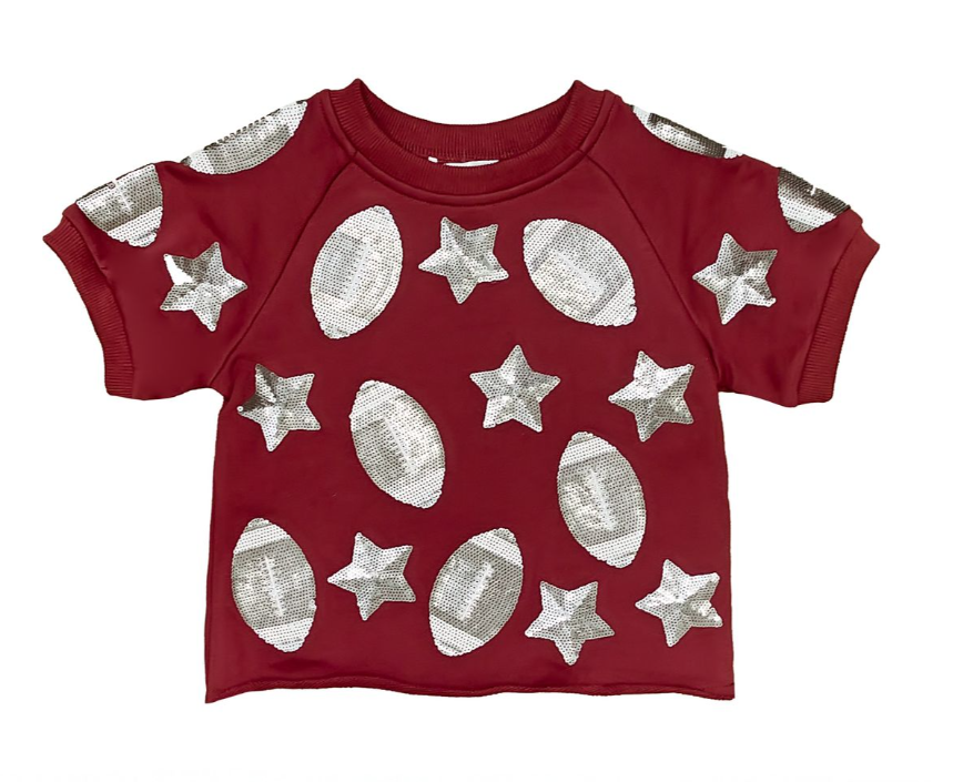 Maroon Football Top