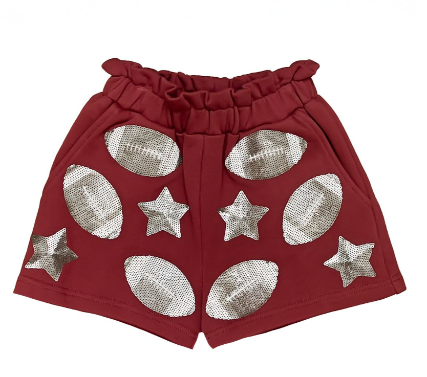 Maroon Football Shorts