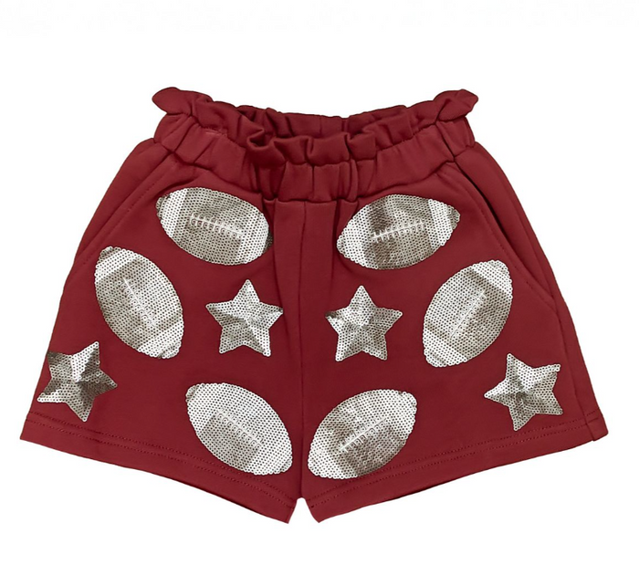 Maroon Football Shorts