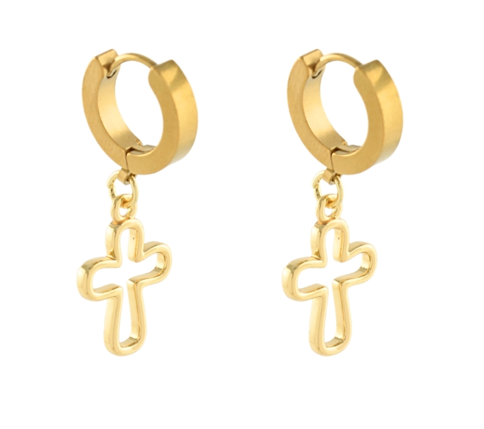 Cross Outline Earrings