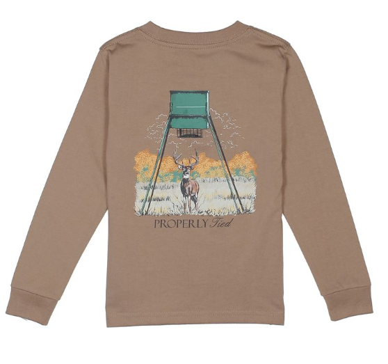 Boys Deer Feeder LS Walnut