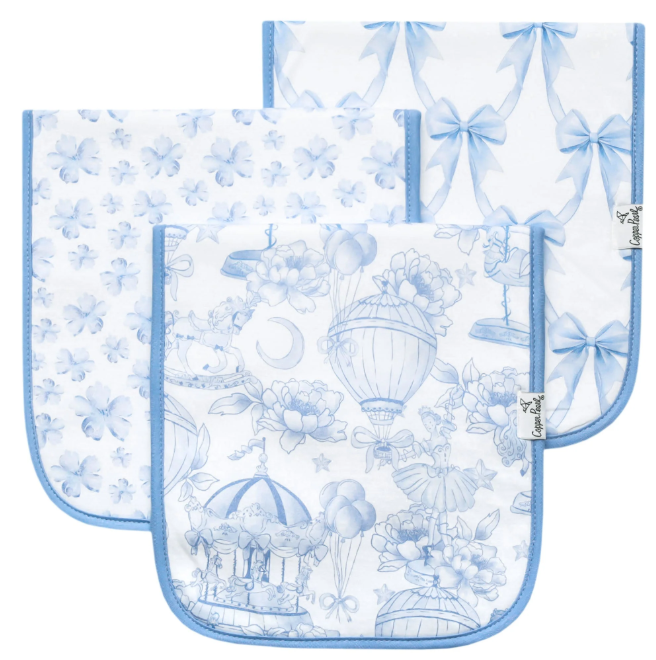 Vintage Carnival Burp Cloths