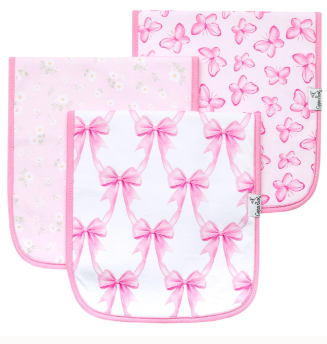 Bow My Gosh Burp Cloths