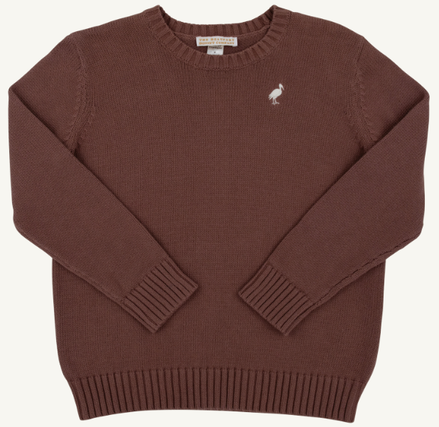 Isaac's Sweater Gray Bay Brown