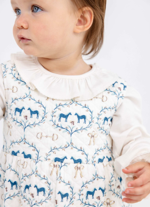Ramona Ruffle Onesie Palmetto Pearl
