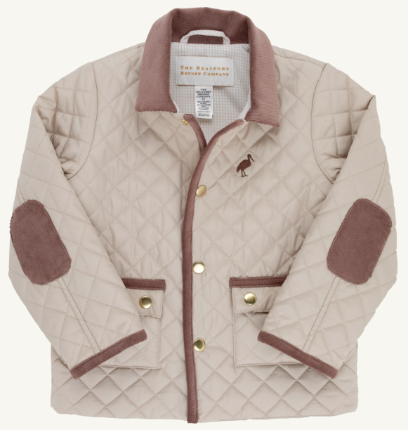 Caldwell Quilted Coat Keenland Khaki/Gray Bay Brown