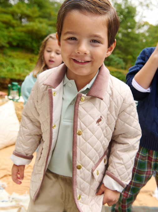 Caldwell Quilted Coat Keenland Khaki/Gray Bay Brown