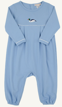 Bradford Romper Sarasota Sky/Worth Ave  White