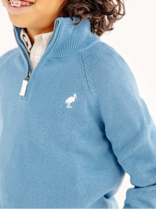 Hayden Half Zip Sweater Barnsley Blue