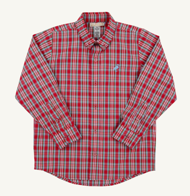 Deans List Dress Shirt Woodspoint Plaid/Barrington Blue