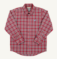 Deans List Dress Shirt Woodspoint Plaid/Barrington Blue