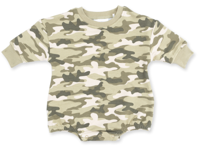 Camo French Terry Sweatshirt Bubble