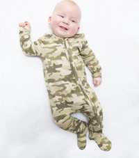 Camo 2 Way Zipper Footie