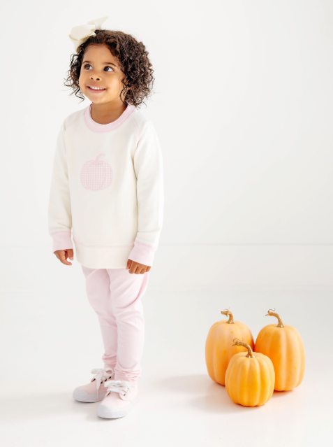 Cassidy Comfy Crewneck Palmetto Pearl/Palm Beach