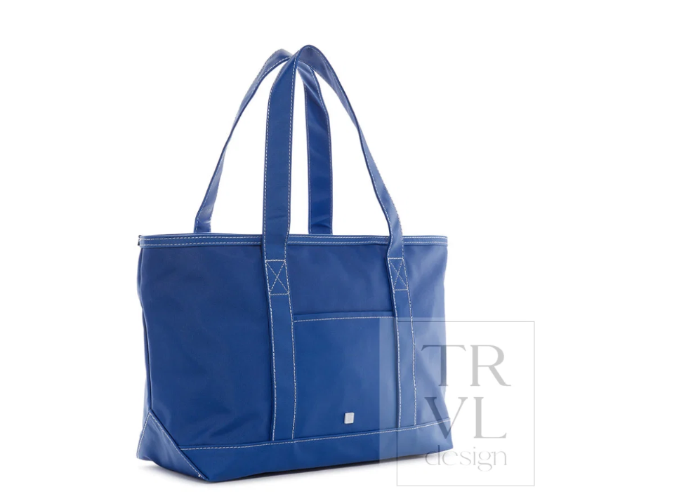 Medium Tote Coated Canvas Blue Bell