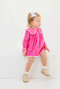 Tabitha's Teacher Pet Dress Winter Park Pink Velveteen