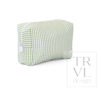 Quilted Stroller Bag Bundle Pimlico Stripe Sage + Changer Mats + Everyday