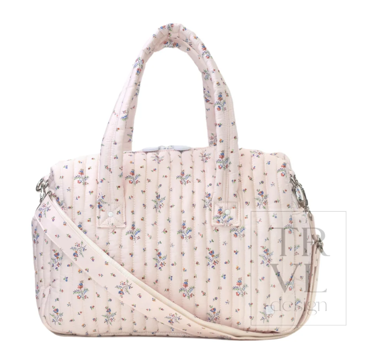 Quilted Stroller Bag Bundle in Fleurie + Changer Mats + Everyday