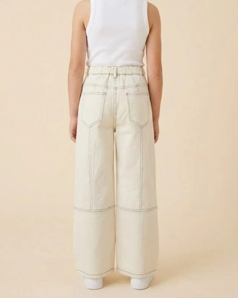 Hayden Girls Stitch Detail Soft Stretch Straight Leg Pants