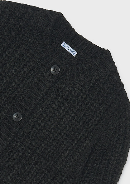 Mayoral Girls English Knit Cardigan Black