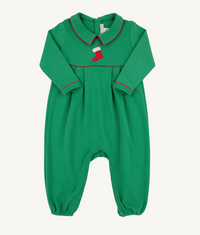 Tbbc Bradford Romper Kiawah Kelly Green/Richmond Red/Stocking
