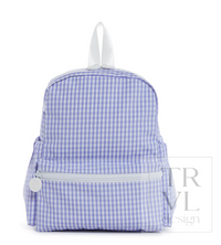 gingham lilac mini backpack