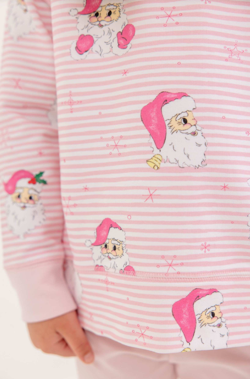 TBBC Cassidy Crewneck Dear Santa Palm Beach Pink