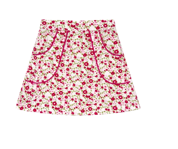 Set Proper Kristen Skirt Fuschia Floral