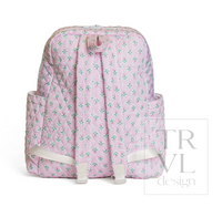 TRVL Quilted XL Backpacker Petit Fleur Pink