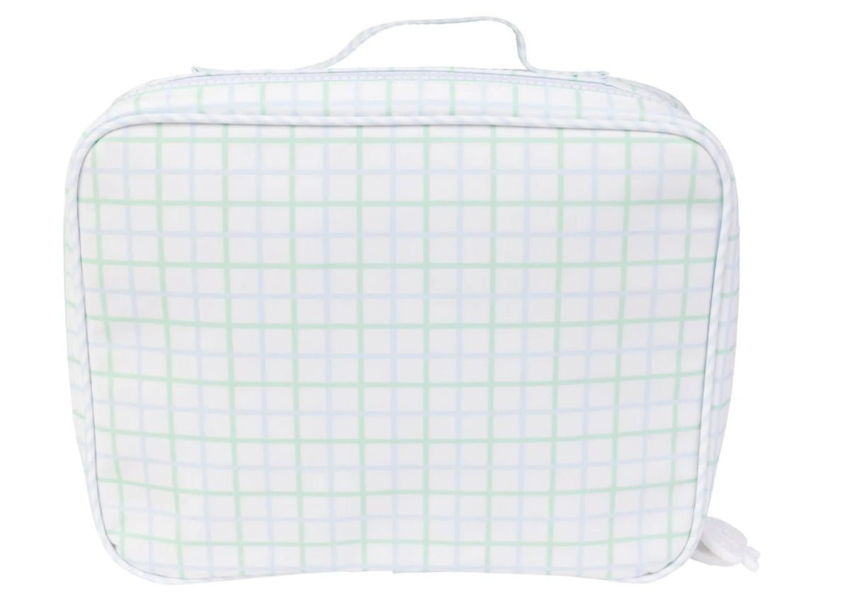 APPLE OF MY ISLA THE LUNCHBOX BLUE GREEN WINDOWPANE