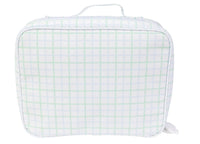 APPLE OF MY ISLA THE LUNCHBOX BLUE GREEN WINDOWPANE